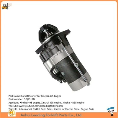 Bahagian Enjin Diesel Xinchai 495|Motor Pemula Bahagian Forklift OEM|Pemula Enjin Forklift HELI CPCD25