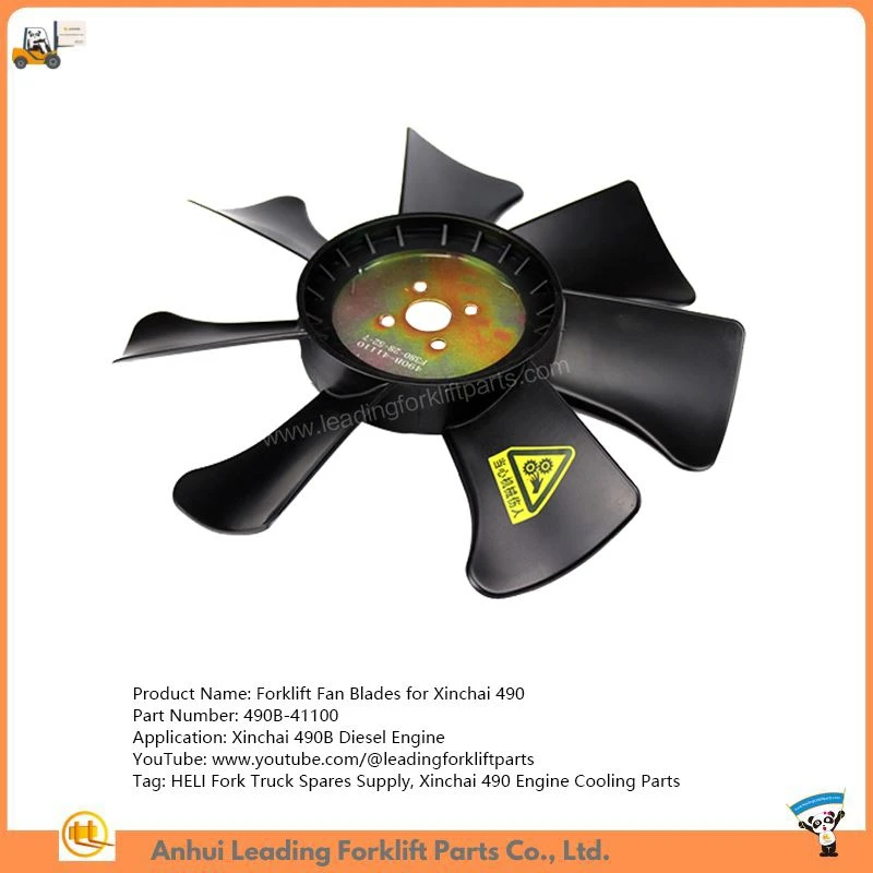 Bahagian Penyejukan Xinchai 490|Bilah Kipas Forklift|490B-41100|Alat Ganti Lori Fork HELI